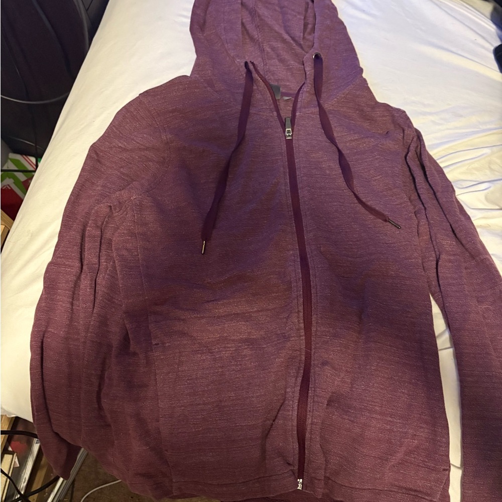 Athletic Works Maroon Zip-Up Jacket